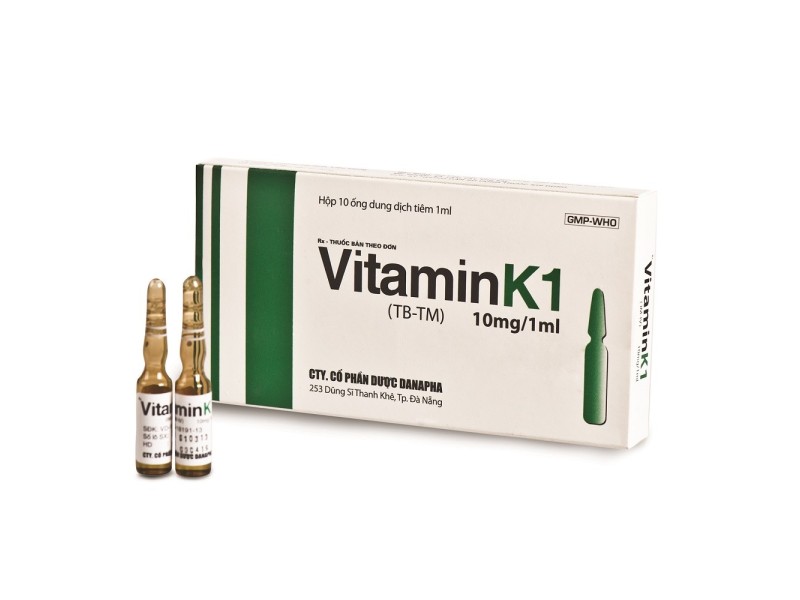 Dung dịch tiêm Vitamin K1 10mg/1ml Danapha (10 ống/hộp)